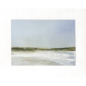 8x10 Original Oil Landscape Painting Seascape Atmospheric Ocean Coastal Signed